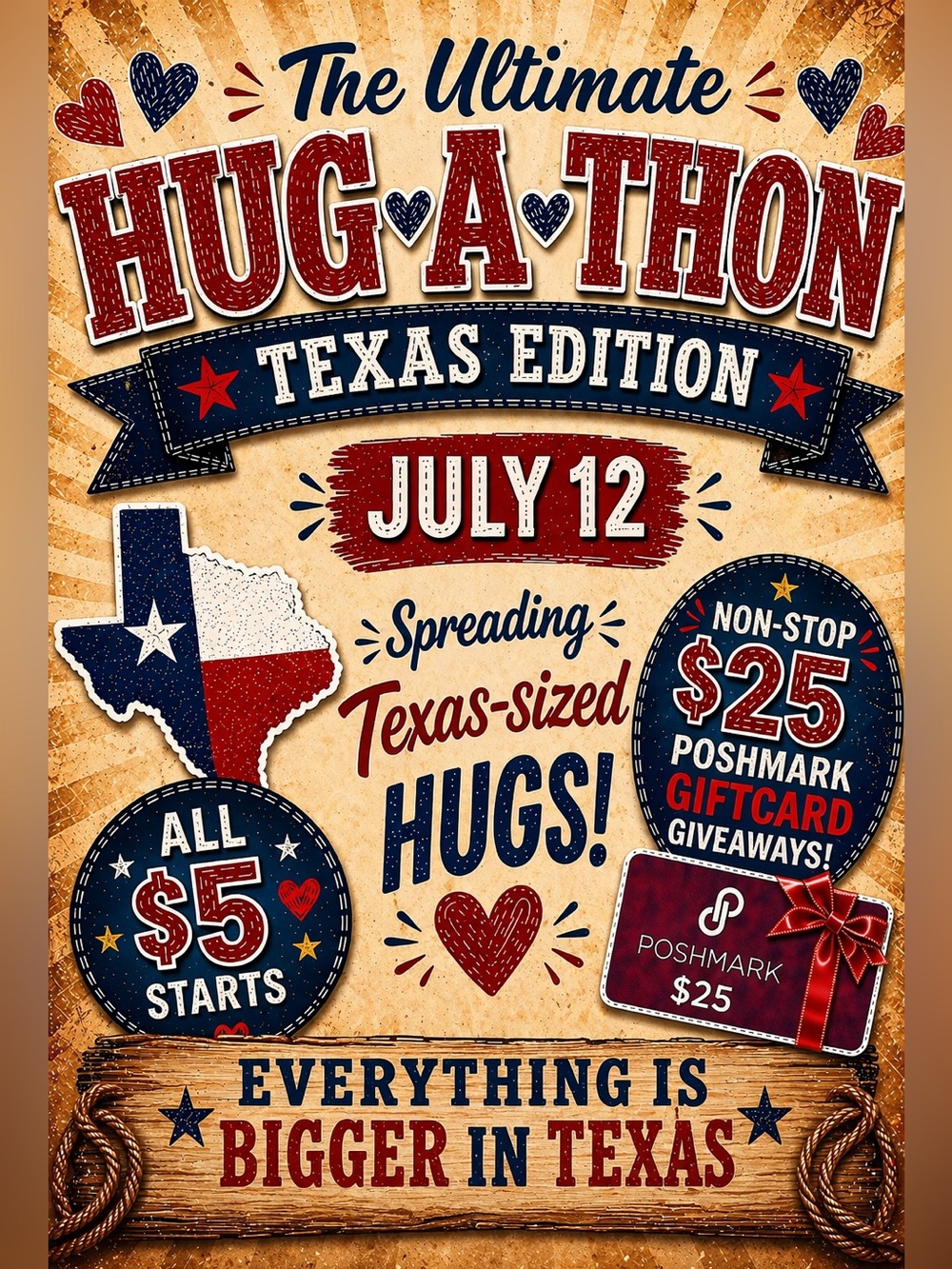 07/12 The Ultimate Hug-A-Thon | $5 Starts - Picture 1 of 2